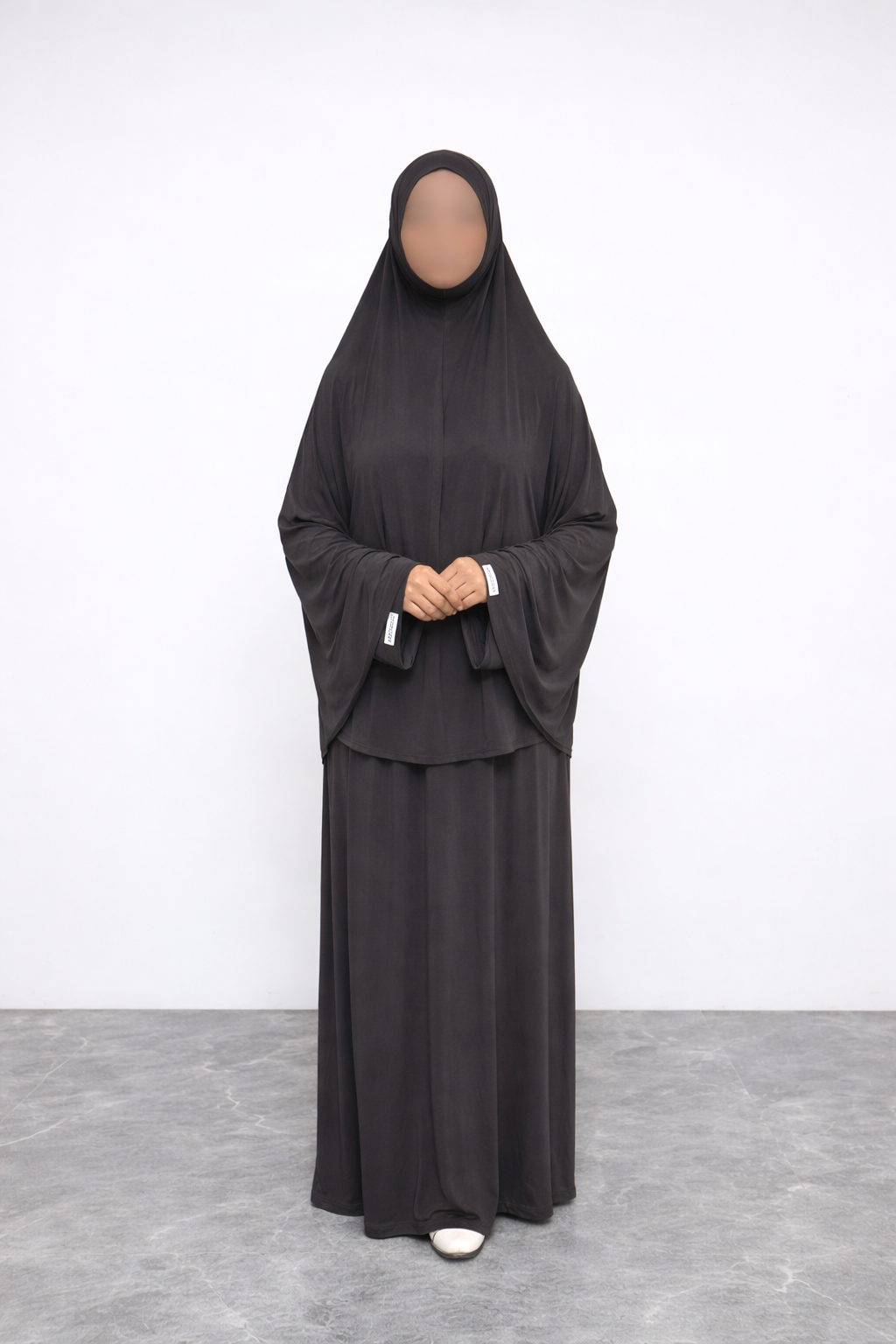 Set Khimar dark gray