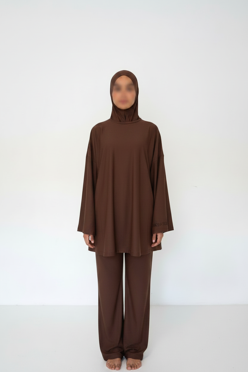 Burkini marrón con AKHAYALI
