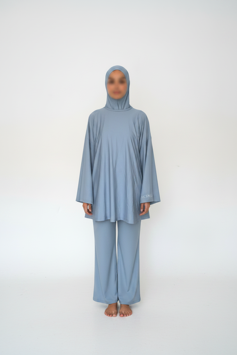 Burkini Sky Blue Full Body AKHAYALI
