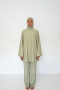Set oración sage green descalza